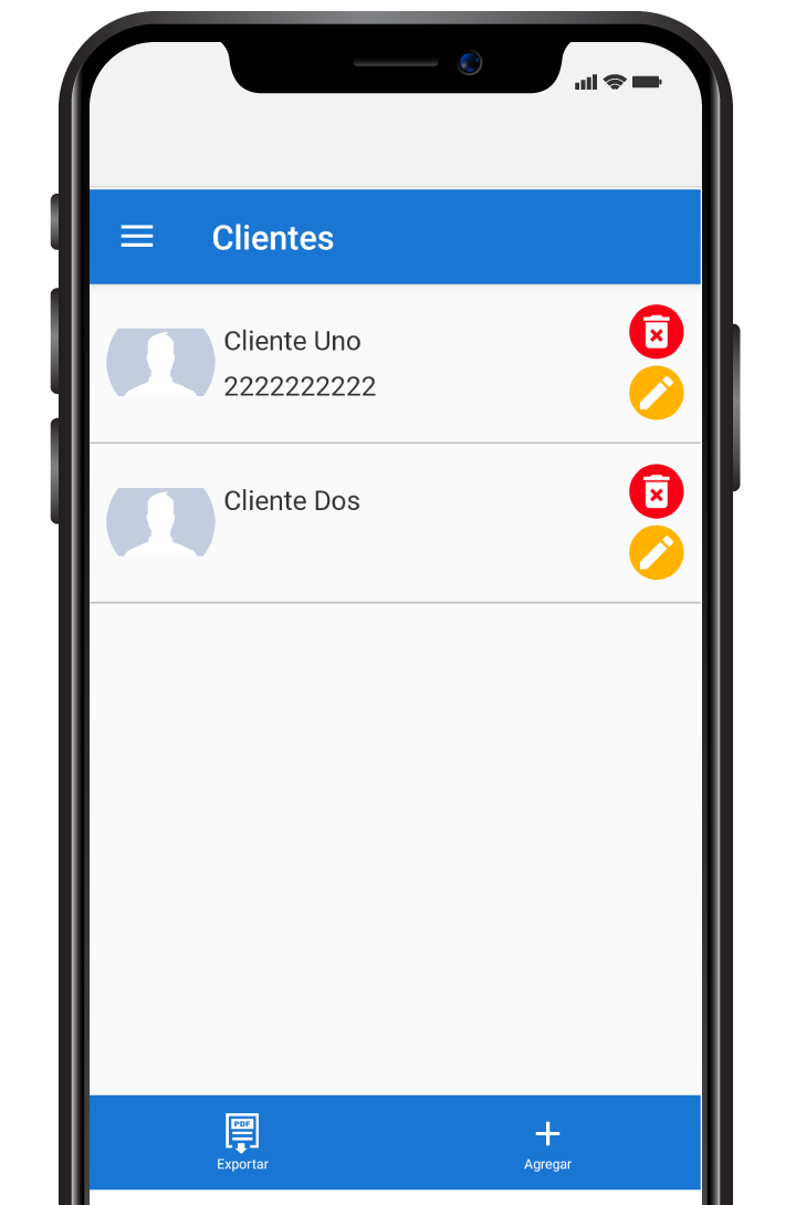 Gestión de clientes